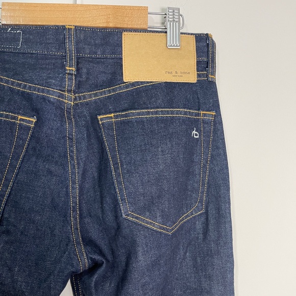 Rag & Bone Womens Jeans Size 24 Blue Rosa Mid Rise Boyfriend Dark Wash Denim - Picture 6 of 13